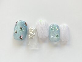 マグネット×押し花