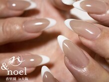 ノエル(Noel)/冬ネイル ホワイトフレンチ