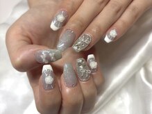 ピョルネイル 浦和(Byul Nail)/ブルーフレンチネイル