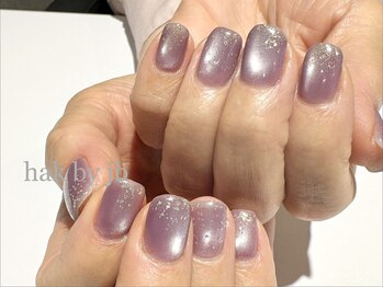 ハク ネイル バイジェービー 稲毛(hak nail byjb)/マグネット＋乱切りラメ　9900