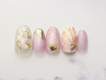池袋ネイルサロン イイネイル(Ee-Nail)/シェルマグネットネイル初￥7500