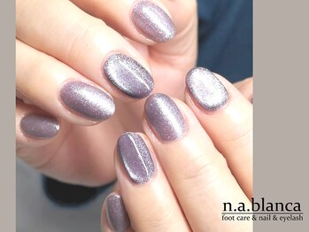 エヌエーブランカ 東白楽店(n.a.blanca)/大人なマグネットネイル