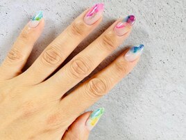 水彩アートネイル