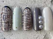 フリークネイル(FREAK Nail)/フレンチツイードドット ¥12000