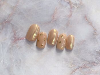 ミーム(meme)/塗りかけフラワーアートネイル