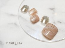 ネイルサロン マリキータ(MARIQUITA)/ニュアンスマーブル夏ネイル