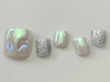ネイルメゾン 天神店(NAIL MAISON)/うるオーロラ夏ミラー¥7500