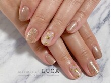 ネイルアトリエルカ(nail atelier LUCA)/W-311　大人上品ドットネイル