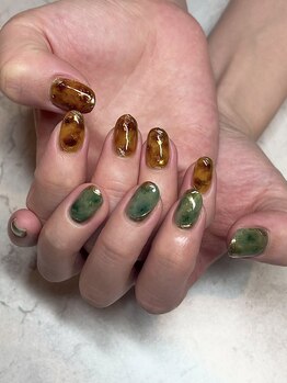 ゼロ アトリエ(ZERO Atelier)/べっ甲ネイル