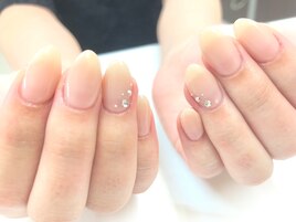 グレージュジュワンカラーネイル