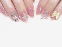 ネイルマジック 仙台一番町店(NAIL MAJIC)/ストーンドットバタフライネイル