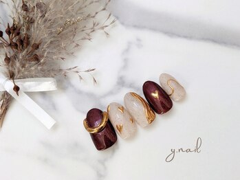 ワイネイル(Y.nail)/ゴールドミラーデザイン