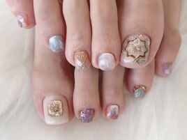 Colorful tile nail