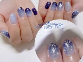 花火ネイル