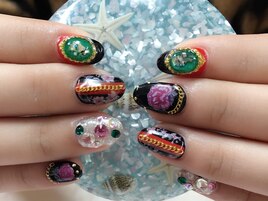 花シール、チェーン、