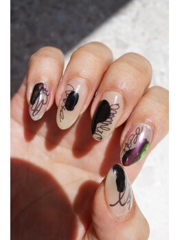 ネイル フライガール(nail FLY GIRL)/ニュアンス BLACK