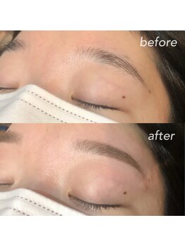 ラヴィズム アイラッシュ アンド ネイル (LUVISM)/アイブロウWAX☆before/after