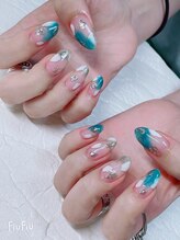 シュシュ(Chou chou)/涼しげニュアンスネイル