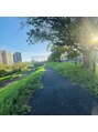 小顔矯正専門シンメトリー 亀戸店&nbsp;川沿いをお散歩するのが1番好きです！