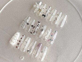 キレイネイル 竹の塚/2本アート