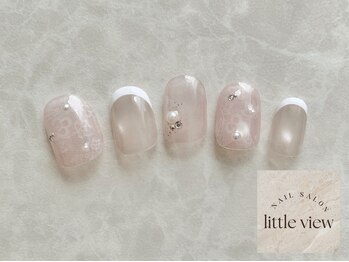 リトルビュー(little view)/・レース×白フレンチ ￥11980