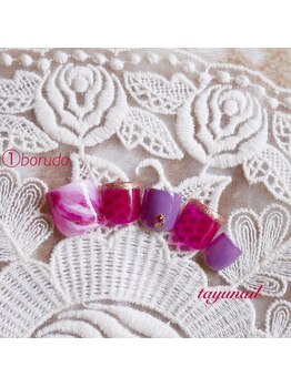 たゆ ネイル(たゆnail)/ボルドーネイル