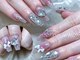 フォーユーネイル(For U Nail)の写真/うるうる美肌ネイルで指先から上品な韓国美女に♪キラキラネイルでシンプルなのに可愛い◇定額ネイルも◎