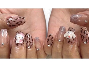 ジェルネイルステラ(gel nail Stella)/レオパード　