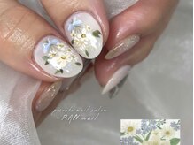 RANnail/手書きフラワーネイル