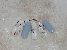 アミュー(amu)の雰囲気（手描き。ニュアンスデザインも多数ご用意【Instagram⇒amu_803】）