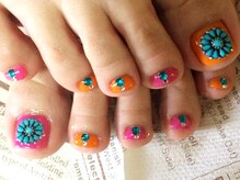 ネイルサロン グロッシー(Nail salon glossy)/ターコイズアート♪