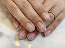 パールビューティーラッシュアンドネイル(Pearl Beauty Lash nail)/シルバフレンチ