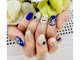 西村/冬ネイル☆雪だるまアート