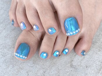 ネイルメゾン 池袋店(NAIL MAISON)の写真/【FOOT★7500円 アート少なめSコース】夏に向けてフットも可愛く♪シンプルめフット定額コース