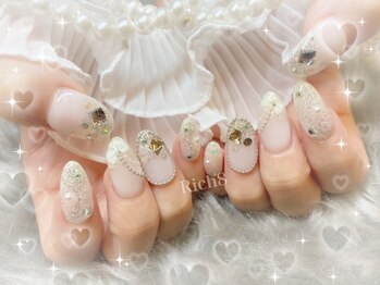 ネイルアンドまつげエクステ リッチエイト 原宿店(Rich8)/チェーンリボンネイル