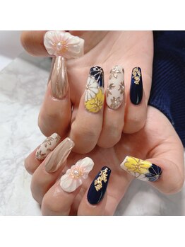 ブラン(blanc)/振袖デザインネイル