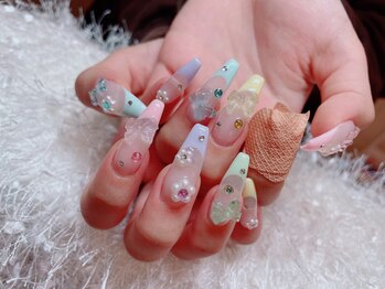 レアネイル 新宿(le'a nail)/パステルフレンチ