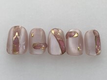 アイネイルズ 池袋店(I-nails)/モーブマグネットニュアンス