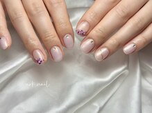 アークネイル 下北沢(urk.nail)/梅雨ネイル　紫陽花ネイル
