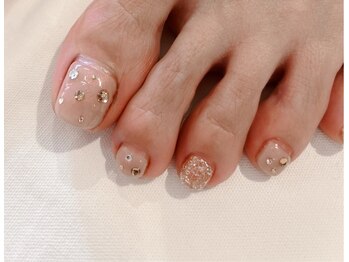 ネイルサロン リスタ(Rista)/フット　ストーン　ビジュー