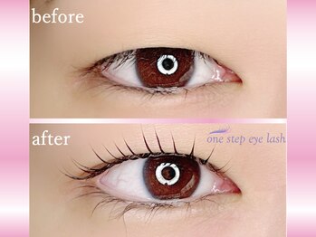 ワンステップ アイラッシュ(one step eyelash)/デザインまつ毛パーマ　Uカール