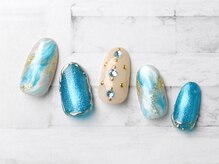 キャンアイドレッシー ヨコハマ元町店(Can I Dressy)/マリンネイル　¥11000