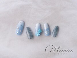 ブルー×ホワイトグラデーション