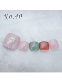 フットネイル：No.40