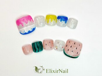 エリクサーネイル 池袋(Elixir Nail)/フットやり放題/クーポン使用