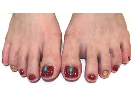 ～ターコイズフットネイル～