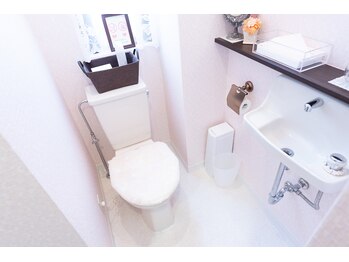 べネフィー整体サロン/暖かくて明るい☆彡清潔な化粧室