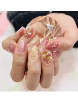ブライトサロン(Bright Salon)/U24◎学割ネイル　リボンネイル