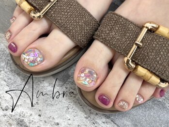 ネイルアンブラ 天王寺店(Nail Ambra)の写真/全てフットバス&ケア付き♪ワンカラー¥5700/親指アートコース¥6500etc.豊富に揃う最新デザインが魅力☆