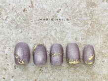 マリー ネイルズアンドラッシュアート モザイクモール港北店(MARIE NAILS & LASH ART)/定額￥8,800 パープル 1023c